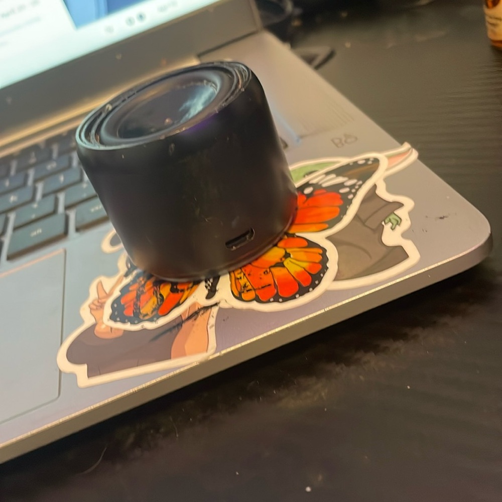Black speaker rlly load for its size